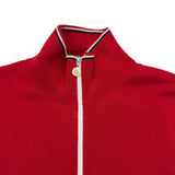 モンクレール MONCLER ドライバーズニットジャケット レッド コットン メンズ その他アウター