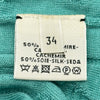 エルメス HERMES カシミヤシルクニットセーター ブルー カシミヤ レディース ニット
