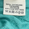 エルメス HERMES カシミヤシルクニットセーター ブルー カシミヤ レディース ニット