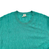 エルメス HERMES カシミヤシルクニットセーター ブルー カシミヤ レディース ニット
