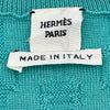 エルメス HERMES カシミヤシルクニットセーター ブルー カシミヤ レディース ニット
