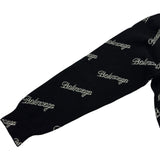 バレンシアガ BALENCIAGA スラッシュロゴ ニットセーター 646693 ブラック ウール メンズ セーター