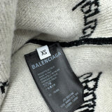 バレンシアガ BALENCIAGA スラッシュロゴ ニットセーター 646693 ブラック ウール メンズ セーター