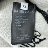 バレンシアガ BALENCIAGA スラッシュロゴ ニットセーター 646693 ブラック ウール メンズ セーター