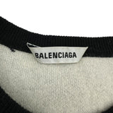 バレンシアガ BALENCIAGA スラッシュロゴ ニットセーター 646693 ブラック ウール メンズ セーター