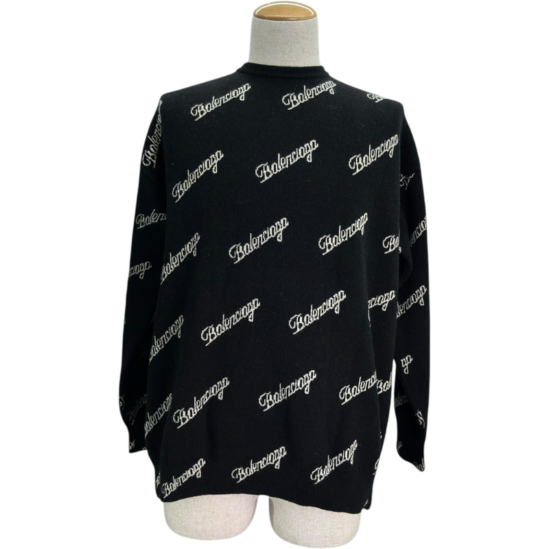 バレンシアガ BALENCIAGA スラッシュロゴ ニットセーター 646693