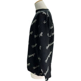 バレンシアガ BALENCIAGA スラッシュロゴ ニットセーター 646693 ブラック ウール メンズ セーター