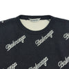バレンシアガ BALENCIAGA スラッシュロゴ ニットセーター 646693 ブラック ウール メンズ セーター