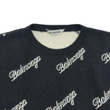 バレンシアガ BALENCIAGA スラッシュロゴ ニットセーター 646693 ブラック ウール メンズ セーター