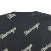 バレンシアガ BALENCIAGA スラッシュロゴ ニットセーター 646693 ブラック ウール メンズ セーター