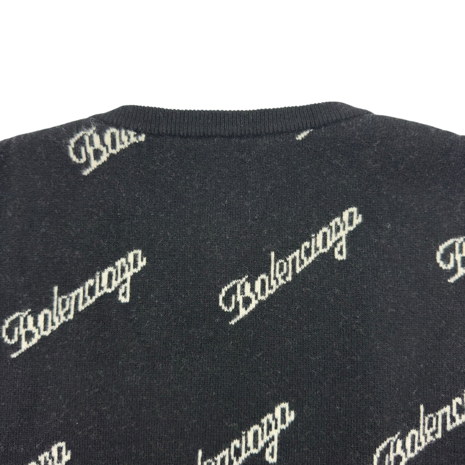 バレンシアガ BALENCIAGA スラッシュロゴ ニットセーター 646693