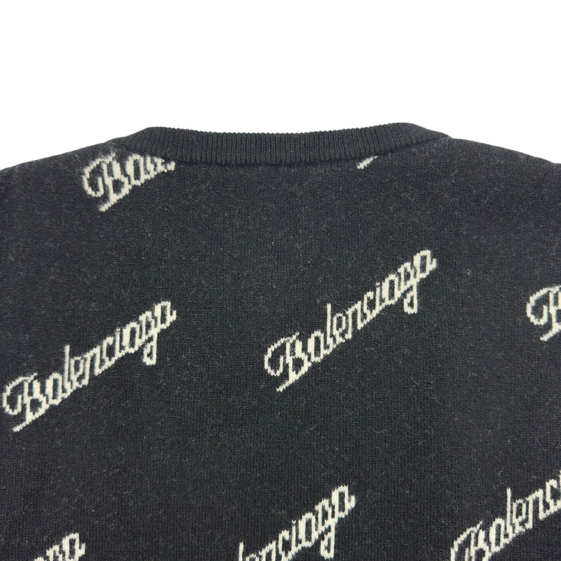 バレンシアガ BALENCIAGA スラッシュロゴ ニットセーター 646693