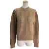 ボッテガ・ヴェネタ BOTTEGA VENETA Vネックメッシュニットセーター 646729 ベージュ ウール レディース ニット