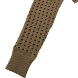 ボッテガ・ヴェネタ BOTTEGA VENETA Vネックメッシュニットセーター 646729 ベージュ ウール レディース ニット
