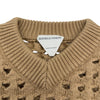 ボッテガ・ヴェネタ BOTTEGA VENETA Vネックメッシュニットセーター 646729 ベージュ ウール レディース ニット