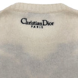 クリスチャン・ディオール Christian Dior バタフライ刺繍カシミヤニットセーター 414S57AM078 ホワイト カシミヤ レディース セーター