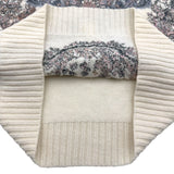 クリスチャン・ディオール Christian Dior バタフライ刺繍カシミヤニットセーター 414S57AM078 ホワイト カシミヤ レディース セーター