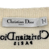 クリスチャン・ディオール Christian Dior バタフライ刺繍カシミヤニットセーター 414S57AM078 ホワイト カシミヤ レディース セーター