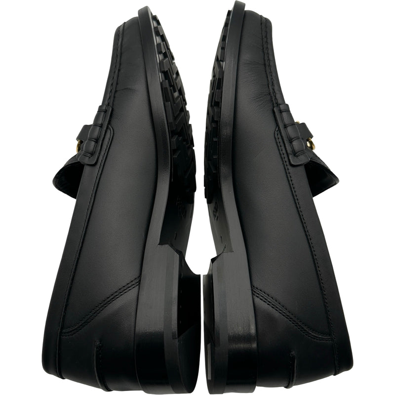 フェンディ FENDI FF総柄オーロックローファー 7D1550 ブラック レザー