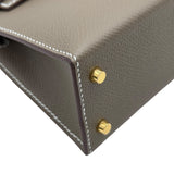 エルメス HERMES ミニケリー2 Ｋ刻 エトゥープ/ゴールド金具 エプソン レディース ショルダーバッグ