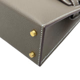エルメス HERMES ミニケリー2 Ｋ刻 エトゥープ/ゴールド金具 エプソン レディース ショルダーバッグ