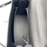 エルメス HERMES ケリー25　内縫い K刻 ブラック シルバー金具 トゴ レディース ハンドバッグ