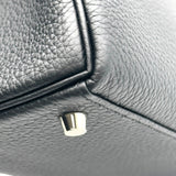 エルメス HERMES ケリー25　内縫い K刻 ブラック シルバー金具 トゴ レディース ハンドバッグ