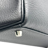 エルメス HERMES ケリー25　内縫い K刻 ブラック シルバー金具 トゴ レディース ハンドバッグ