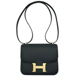 エルメス HERMES コンスタンス3 ミニ K刻 ヴェールマングローブ/ゴールド金具 スイフト レディース ショルダーバッグ