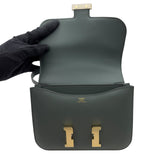 エルメス HERMES コンスタンス3 ミニ K刻 ヴェールマングローブ/ゴールド金具 スイフト レディース ショルダーバッグ
