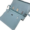 エルメス HERMES ジプシエール37 □M刻　(2009年製) シエル　シルバー金具 トリヨンクレマンス レディース ショルダーバッグ