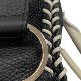 デルヴォー DELVAUX クールボックス ミニ ブラック×アイボリー カーフ レディース ハンドバッグ ショルダーバッグ