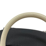 デルヴォー DELVAUX クールボックス ミニ ブラック×アイボリー カーフ レディース ハンドバッグ ショルダーバッグ