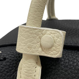 デルヴォー DELVAUX クールボックス ミニ ブラック×アイボリー カーフ レディース ハンドバッグ ショルダーバッグ