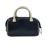 デルヴォー DELVAUX クールボックス ミニ ブラック×アイボリー カーフ レディース ハンドバッグ ショルダーバッグ