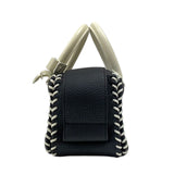 デルヴォー DELVAUX クールボックス ミニ ブラック×アイボリー カーフ レディース ハンドバッグ ショルダーバッグ