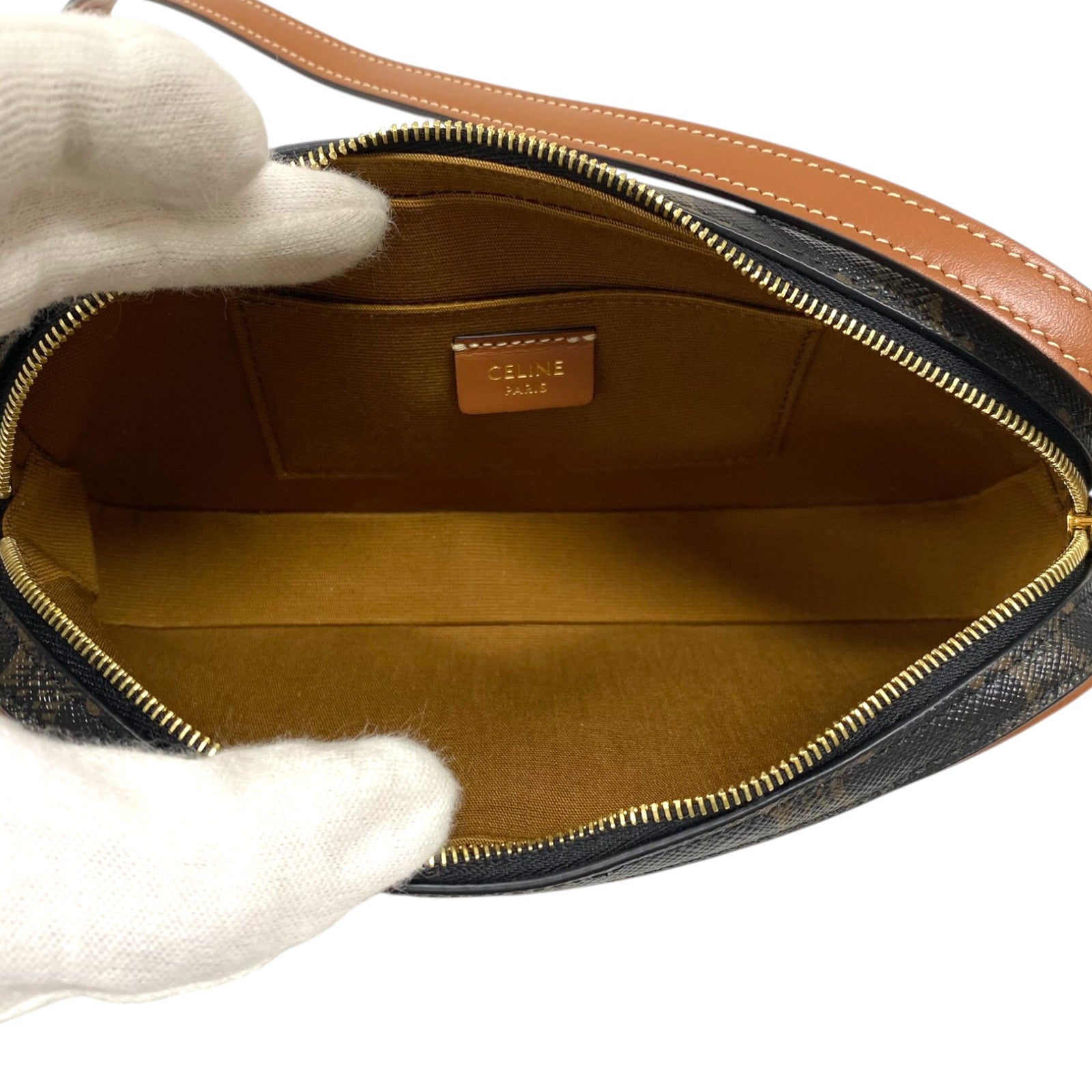 セリーヌ CELINE トリオンフ ミニカメラバッグ 10J582 タン トリオンフ
