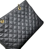 シャネル CHANEL マトラッセ　チェーントートバッグ 21番台 ブラック ソフトキャビアスキン レディース トートバッグ