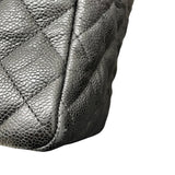シャネル CHANEL マトラッセ　チェーントートバッグ 21番台 ブラック ソフトキャビアスキン レディース トートバッグ