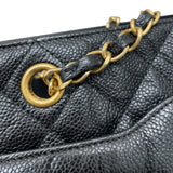 シャネル CHANEL マトラッセ　チェーントートバッグ 21番台 ブラック ソフトキャビアスキン レディース トートバッグ