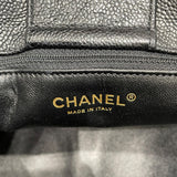 シャネル CHANEL マトラッセ　チェーントートバッグ 21番台 ブラック ソフトキャビアスキン レディース トートバッグ