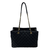 シャネル CHANEL マトラッセ　チェーントートバッグ 21番台 ブラック ソフトキャビアスキン レディース トートバッグ