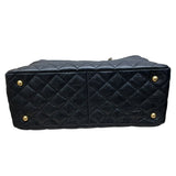 シャネル CHANEL マトラッセ　チェーントートバッグ 21番台 ブラック ソフトキャビアスキン レディース トートバッグ