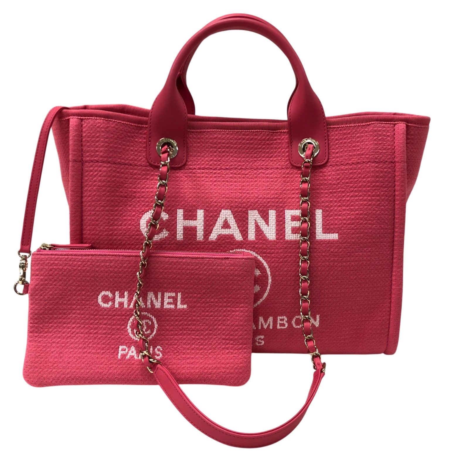 シャネル CHANEL ドーヴィル ショッピングバッグ AS3351 ピンク