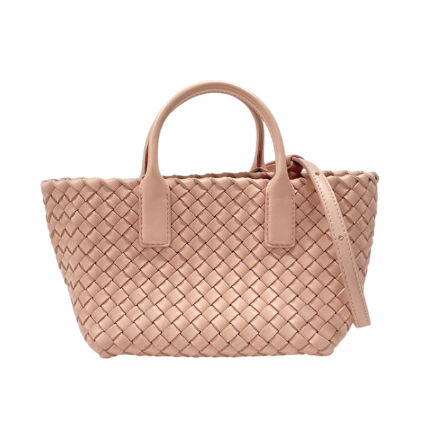 ボッテガ・ヴェネタ BOTTEGA VENETA ミニ カバ 781670 ピンクベージュ