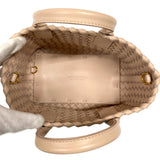 ボッテガ・ヴェネタ BOTTEGA VENETA ミニ カバ 781670 ピンクベージュ レザー レディース ハンドバッグ ショルダーバッグ