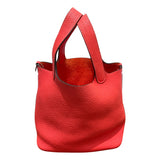 エルメス HERMES ピコタンロックPM Y刻 ローズテキサス トリヨン レディース ハンドバッグ