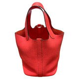 エルメス HERMES ピコタンロックPM Y刻 ローズテキサス トリヨン レディース ハンドバッグ