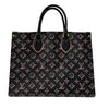 ルイ・ヴィトン LOUIS VUITTON オンザゴーMM M46154 ブラック×ピンク ゴールド金具 モノグラム・フォール・フォー・ユー レディース トートバッグ