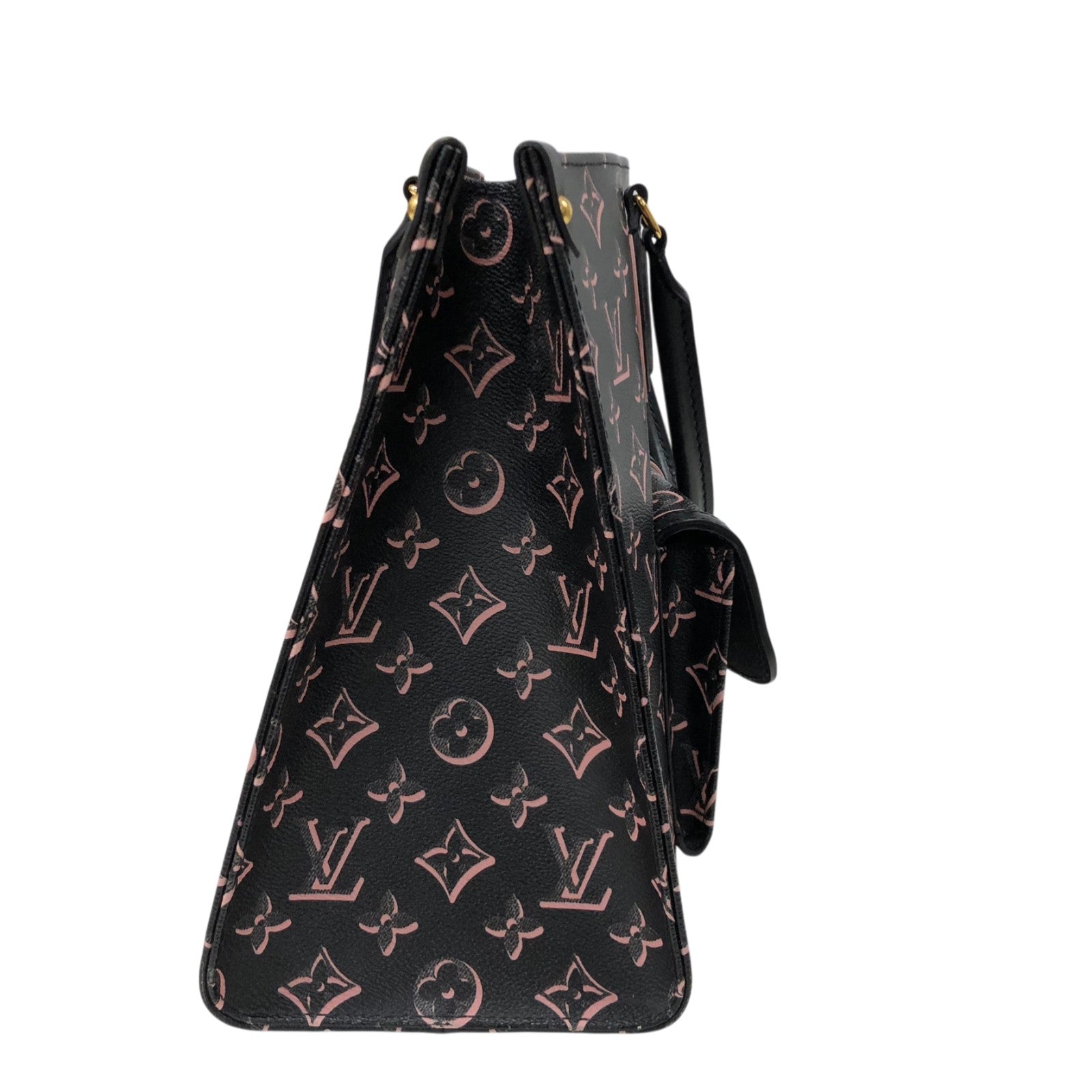 ルイ・ヴィトン LOUIS VUITTON オンザゴーMM M46154 ブラック×ピンク